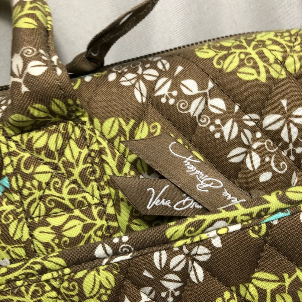 Quilted Brown Floral Computer Travel Tote - Beautiful Vera Bradley